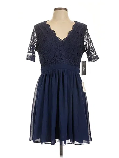 Pre-owned Lulus Cocktail Dress In Blue