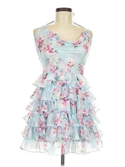 Pre-owned Lulus Cocktail Dress In Blue