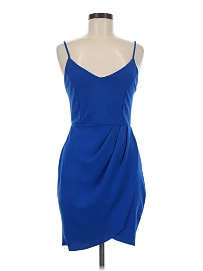 Pre-owned Lulus Cocktail Dress In Blue