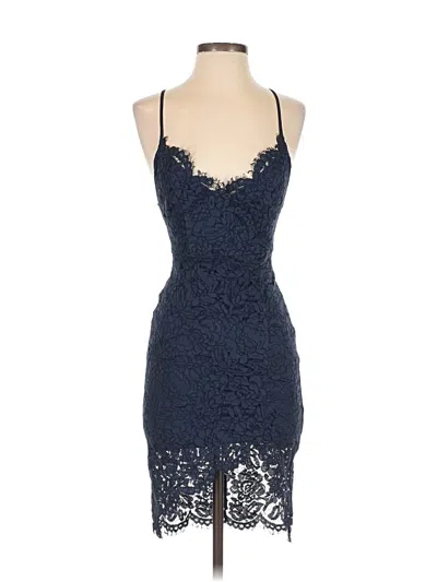 Pre-owned Lulus Cocktail Dress In Blue