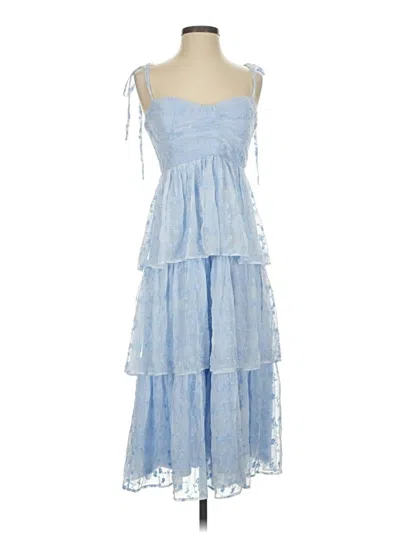Pre-owned Lulus Cocktail Dress In Blue