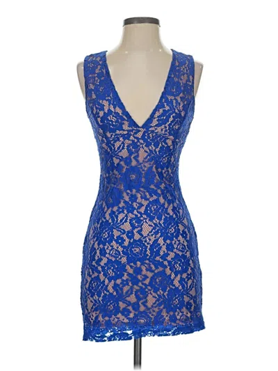 Pre-owned Lulus Cocktail Dress In Blue