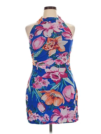 Pre-owned Lulus Cocktail Dress In Blue