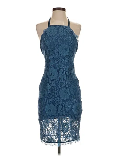 Pre-owned Lulus Cocktail Dress In Blue