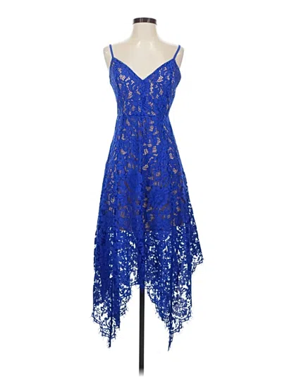 Pre-owned Lulus Cocktail Dress In Blue