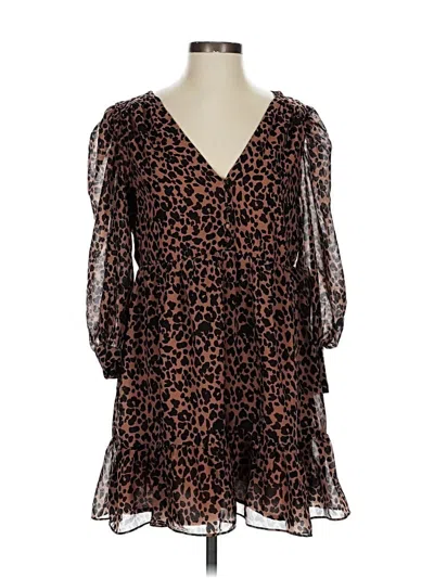 Pre-owned Lulus Cocktail Dress In Brown