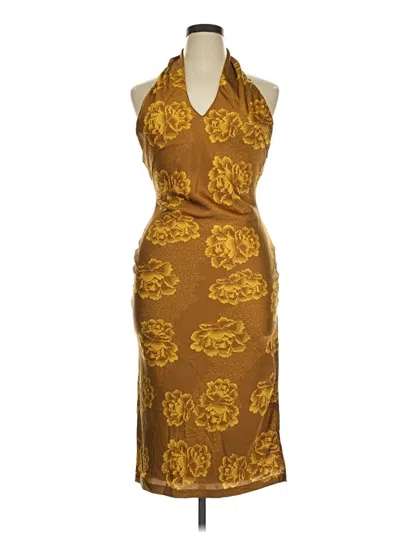 Pre-owned Lulus Cocktail Dress In Brown