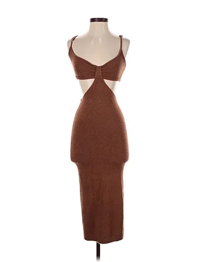 Pre-owned Lulus Cocktail Dress In Brown