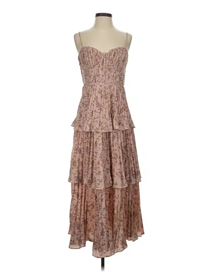 Pre-owned Lulus Cocktail Dress In Brown