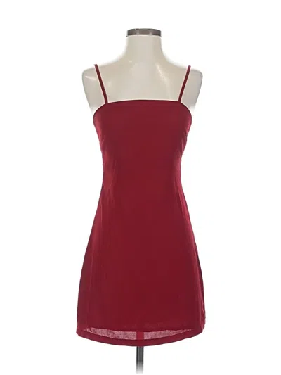 Pre-owned Lulus Cocktail Dress In Burgundy