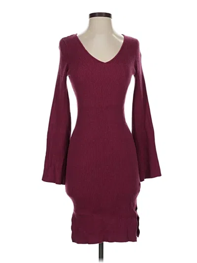 Pre-owned Lulus Cocktail Dress In Burgundy