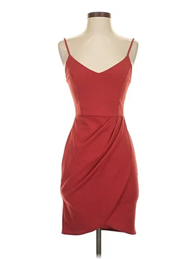 Pre-owned Lulus Cocktail Dress In Burgundy