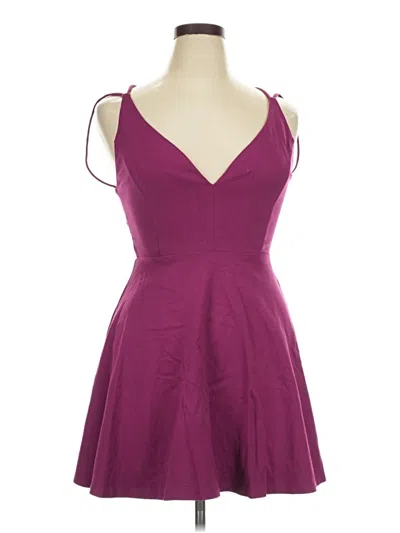 Pre-owned Lulus Cocktail Dress In Burgundy