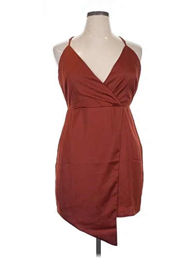 Pre-owned Lulus Cocktail Dress In Burgundy