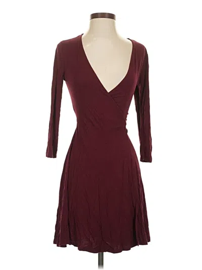 Pre-owned Lulus Cocktail Dress In Burgundy