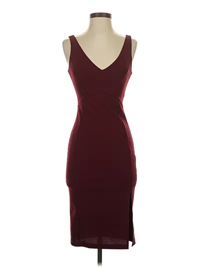 Pre-owned Lulus Cocktail Dress In Burgundy