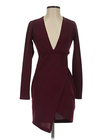 Pre-owned Lulus Cocktail Dress In Burgundy