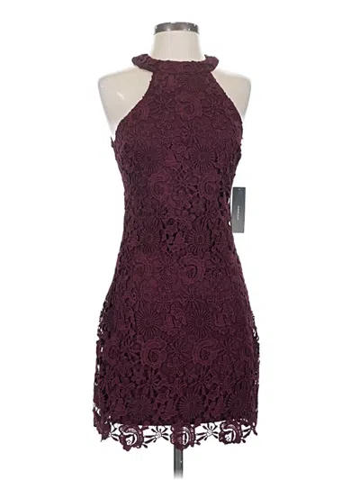 Pre-owned Lulus Cocktail Dress In Burgundy