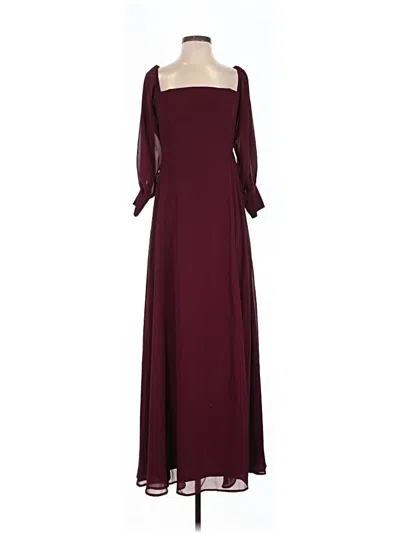 Pre-owned Lulus Cocktail Dress In Burgundy