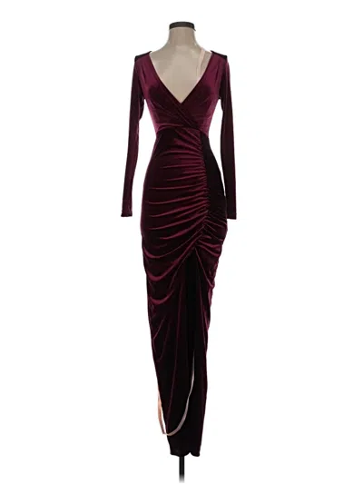 Pre-owned Lulus Cocktail Dress In Burgundy