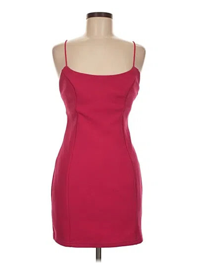 Pre-owned Lulus Cocktail Dress In Burgundy