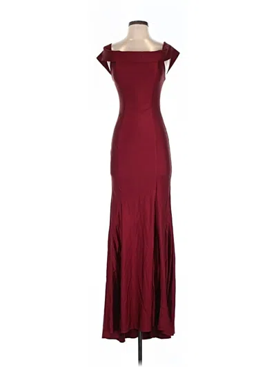 Pre-owned Lulus Cocktail Dress In Burgundy