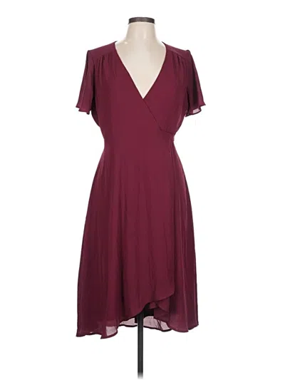 Pre-owned Lulus Cocktail Dress In Burgundy