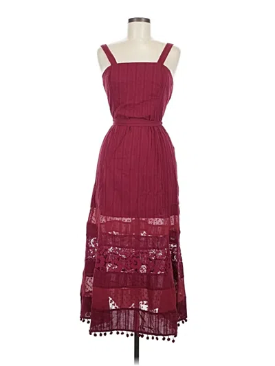 Pre-owned Lulus Cocktail Dress In Burgundy