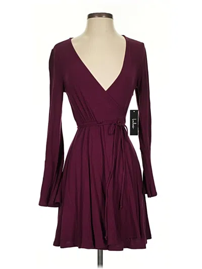 Pre-owned Lulus Cocktail Dress In Burgundy