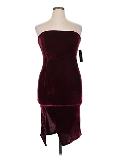 Pre-owned Lulus Cocktail Dress In Burgundy