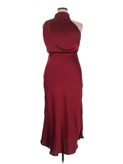 Pre-owned Lulus Cocktail Dress In Burgundy