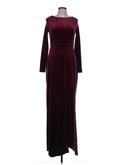 Pre-owned Lulus Cocktail Dress In Burgundy