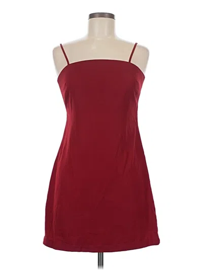 Pre-owned Lulus Cocktail Dress In Burgundy