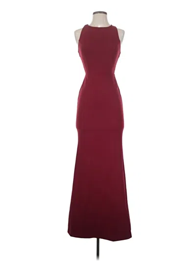 Pre-owned Lulus Cocktail Dress In Burgundy