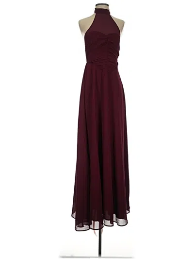 Pre-owned Lulus Cocktail Dress In Burgundy