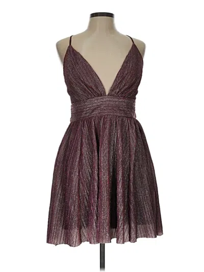 Pre-owned Lulus Cocktail Dress In Burgundy