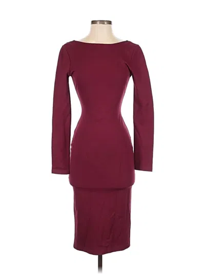 Pre-owned Lulus Cocktail Dress In Burgundy