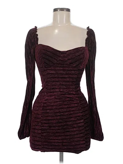 Pre-owned Lulus Cocktail Dress In Burgundy