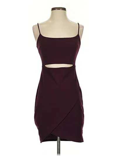 Pre-owned Lulus Cocktail Dress In Burgundy