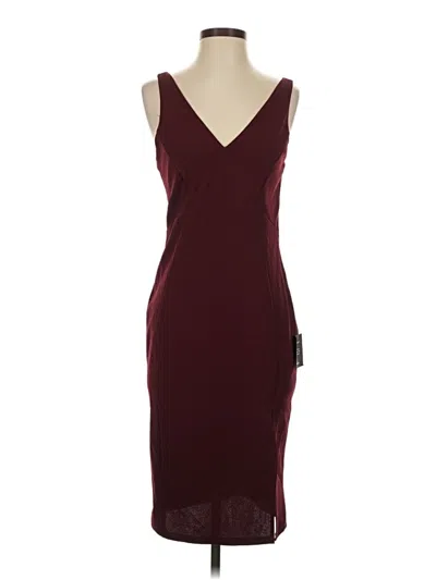 Pre-owned Lulus Cocktail Dress In Burgundy