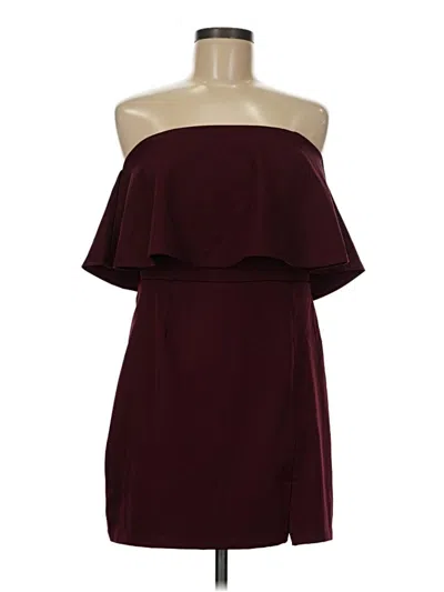 Pre-owned Lulus Cocktail Dress In Burgundy