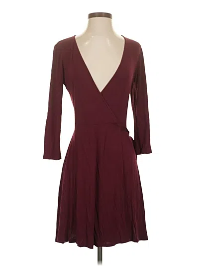 Pre-owned Lulus Cocktail Dress In Burgundy