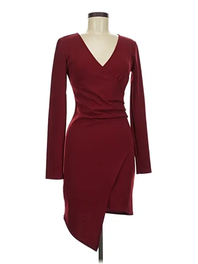 Pre-owned Lulus Cocktail Dress In Burgundy