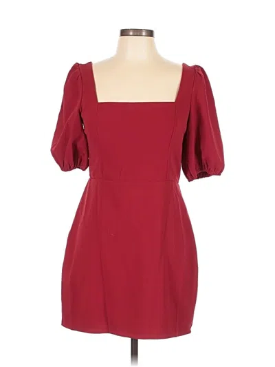 Pre-owned Lulus Cocktail Dress In Burgundy