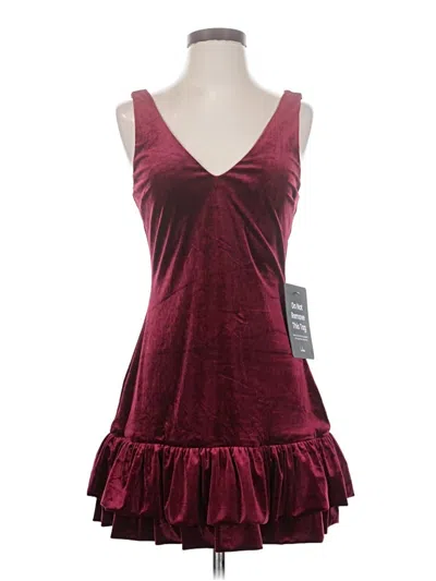 Pre-owned Lulus Cocktail Dress In Burgundy