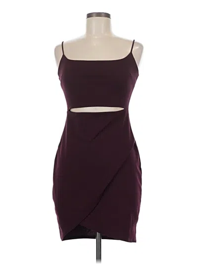 Pre-owned Lulus Cocktail Dress In Burgundy