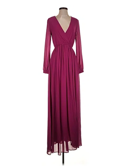 Pre-owned Lulus Cocktail Dress In Burgundy