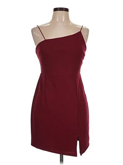 Pre-owned Lulus Cocktail Dress In Burgundy