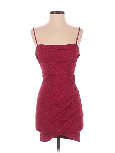 Pre-owned Lulus Cocktail Dress In Burgundy
