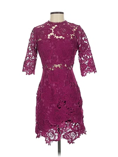 Pre-owned Lulus Cocktail Dress In Burgundy